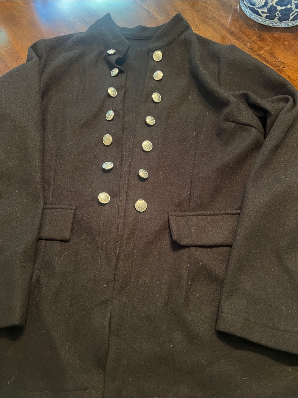 Women’s Black Military-Style Jacket L